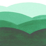 ombre swatch of Emerald coloured watercolour paint