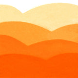 ombre swatch of Papaya coloured watercolour paint